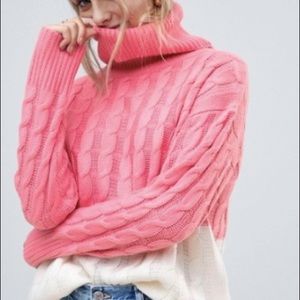 Brave Soul Mallow Color Block Sweater